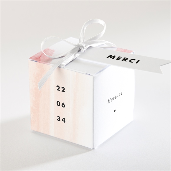 Boîte de dragées mariage Elegantes nuances réf.N340220