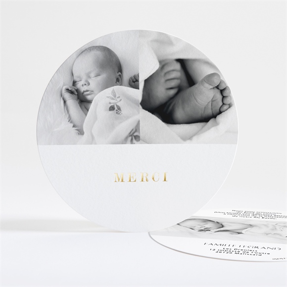 Remerciement naissance Tout en rondeur réf.N321135