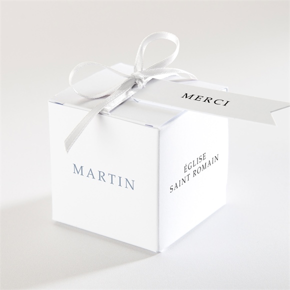 Boîte de dragées mariage Composition végétale réf.N340256