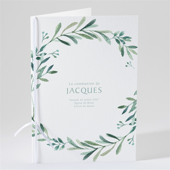 Livret de messe communion Végétal et dorure réf.N491176