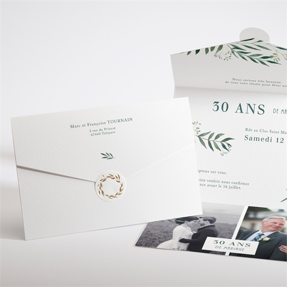 Invitation Anniversaire De Mariage All In One Invitation Monfairepart Com