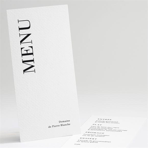 Menu mariage Lettering réf.N221127
