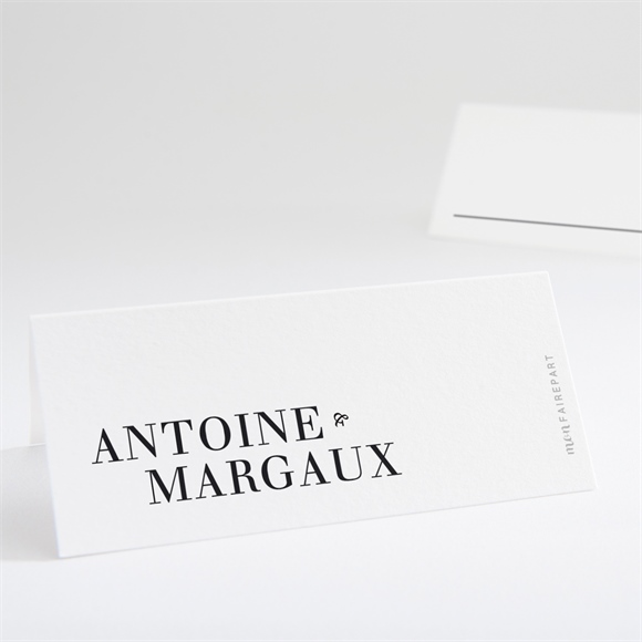 Marque-place mariage Lettering réf.N440749