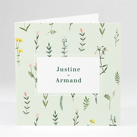 Faire-part mariage ambiance printanière
