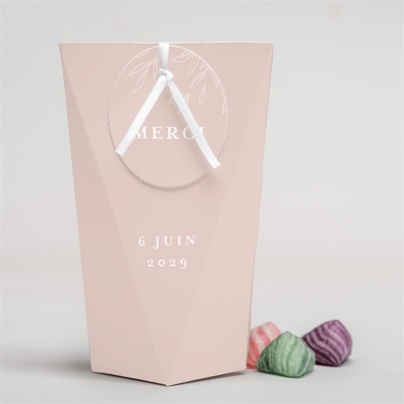 Boîte surprise mariage rose gold