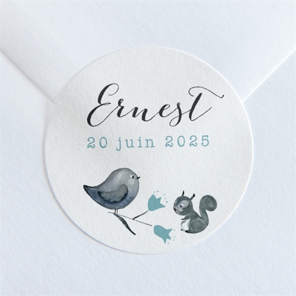 Sticker naissance dans sa couronne