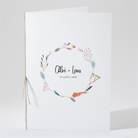 Livret de messe mariage Art Champêtre réf.N491215