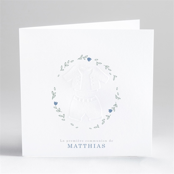 Faire-part communion tendre profil