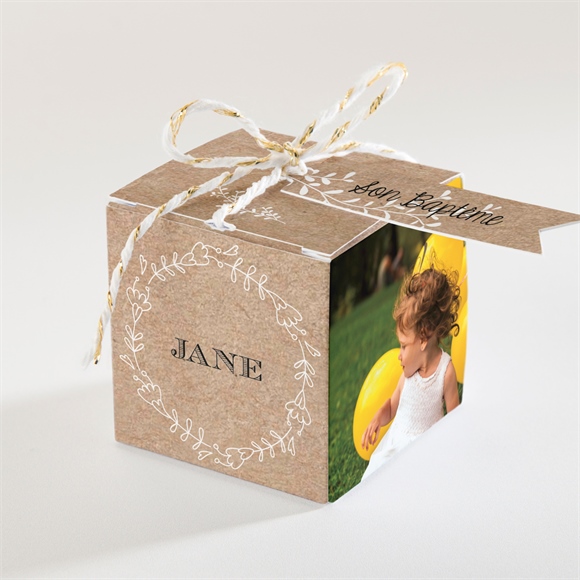 Boîte de dragées baptême Belle histoire sacrée réf.N340342