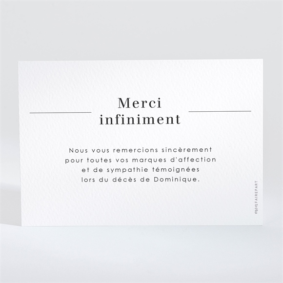 Remerciement décès Son Hommage  monFairePart.com