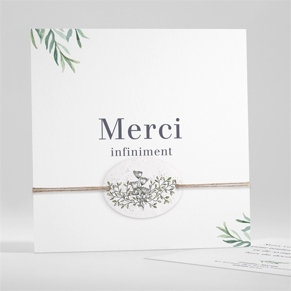 Remerciement décès Memento Ensemencé réf.N351171