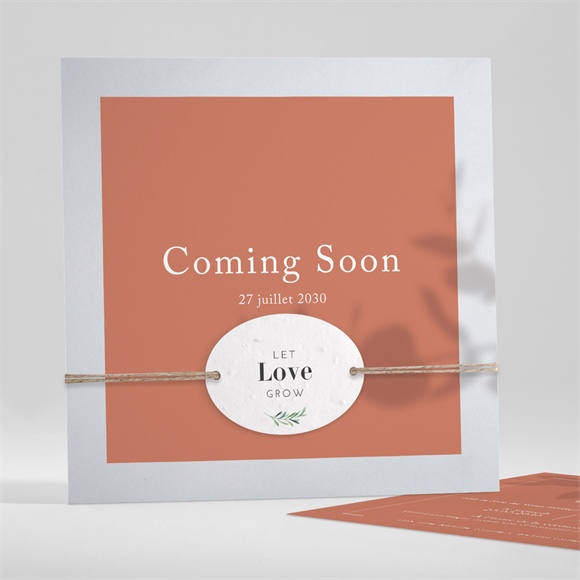 Faire-part mariage Coming Soon réf.N351177