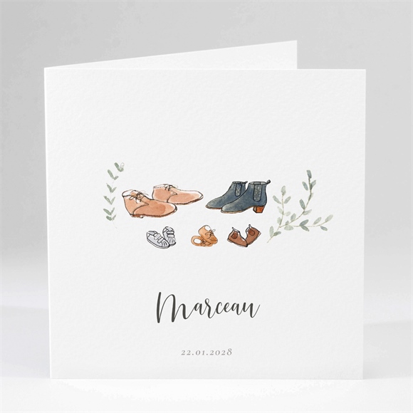 Faire-part naissance nos petits chaussons