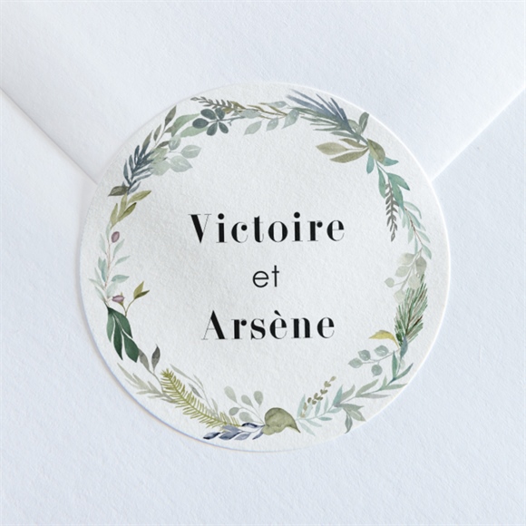 Sticker mariage Délicatesse d’Aquarelle réf.N360187