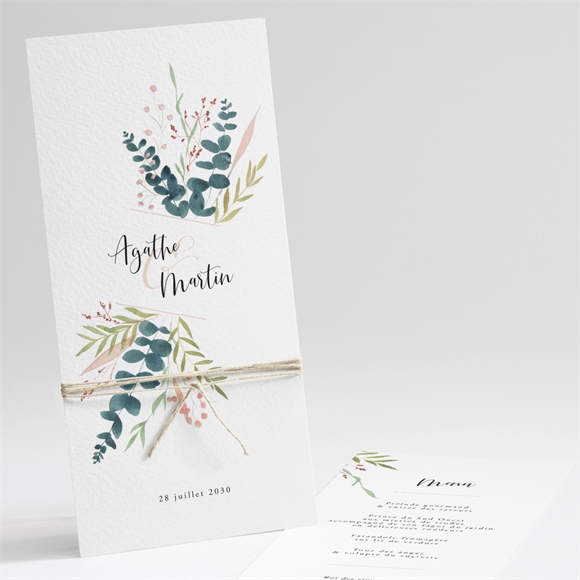 Menu mariage Bouquet ardent réf.N221174