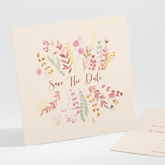 Save the Date mariage Élégance Champêtre - monFairePart.com