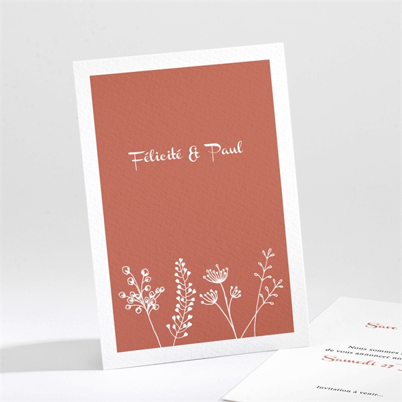 Save the Date mariage Fleurs d'automne réf.N211408