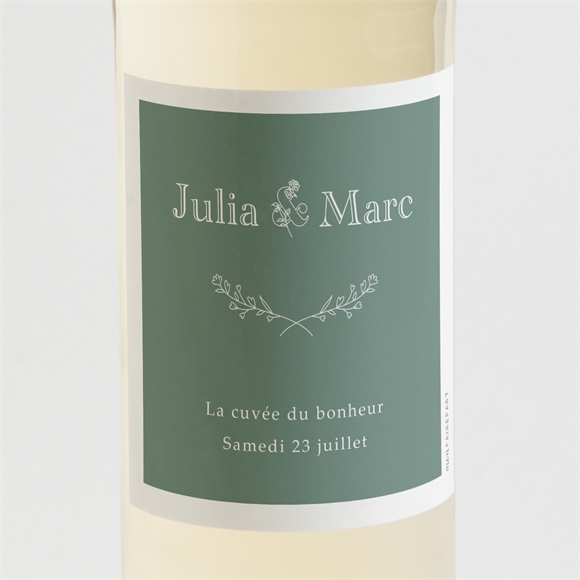 Etiquette de bouteille mariage Let Love Grow réf.N3001729