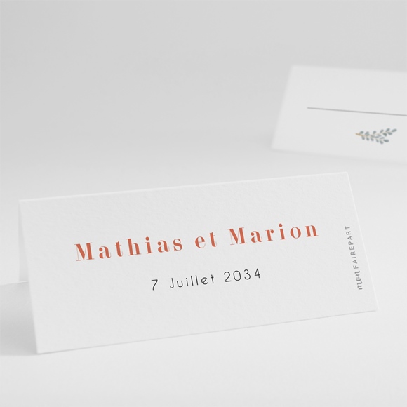 Marque-place mariage fusion