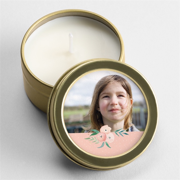 Bougie communion Rose tendre réf.N360576