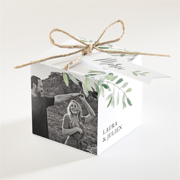 Boîte de dragées mariage le fil de notre histoire