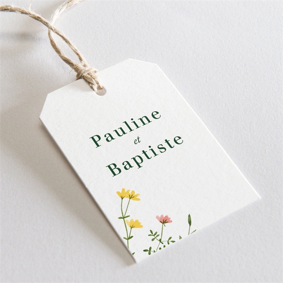 Etiquette mariage encadrés