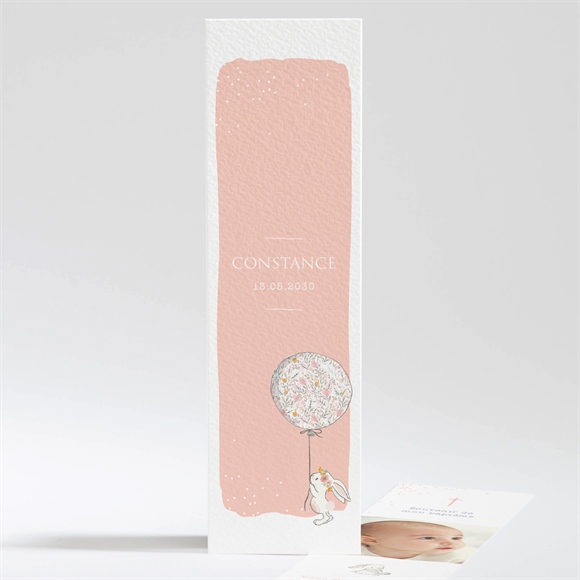 Signet baptême petit lapin baptême