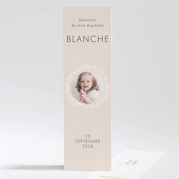 Signet baptême initiales d'or