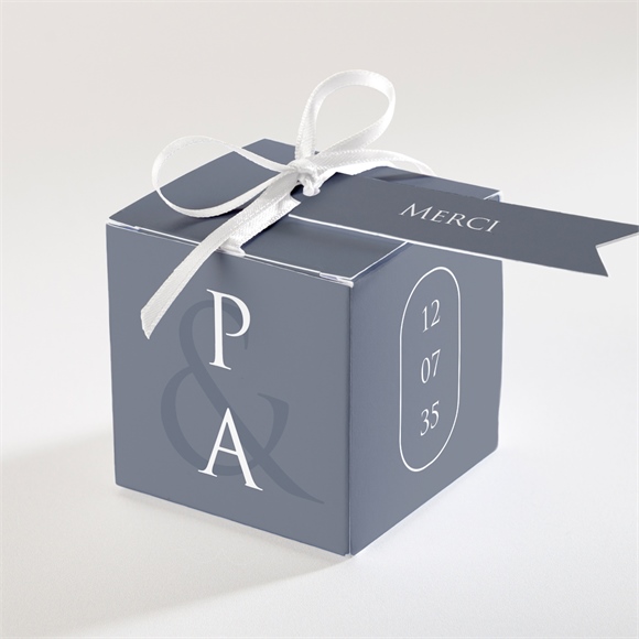 Boîte de dragées mariage Reliefs réf.N340399