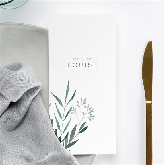 Menu communion touche champêtre