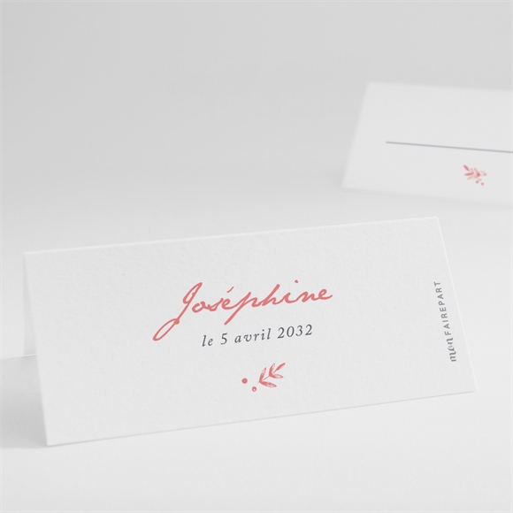 Marque-place communion Cuivré végétal réf.N440855