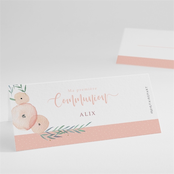 Marque-place communion Rose tendre réf.N440860