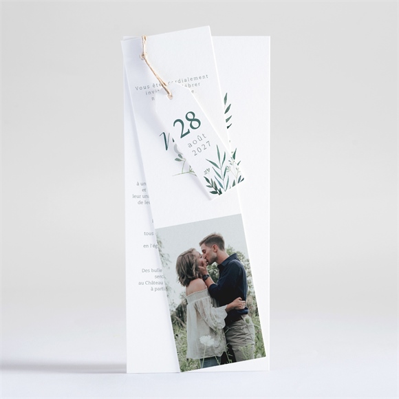 Faire-part mariage douceur du pinceau trio