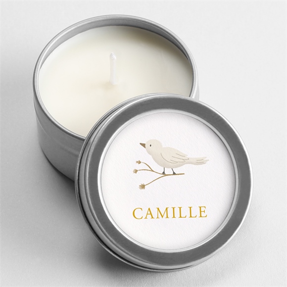 Bougie naissance Célébration - Argent réf.N3601273