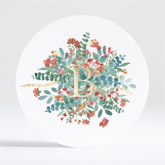 Faire-part naissance profusion dorure