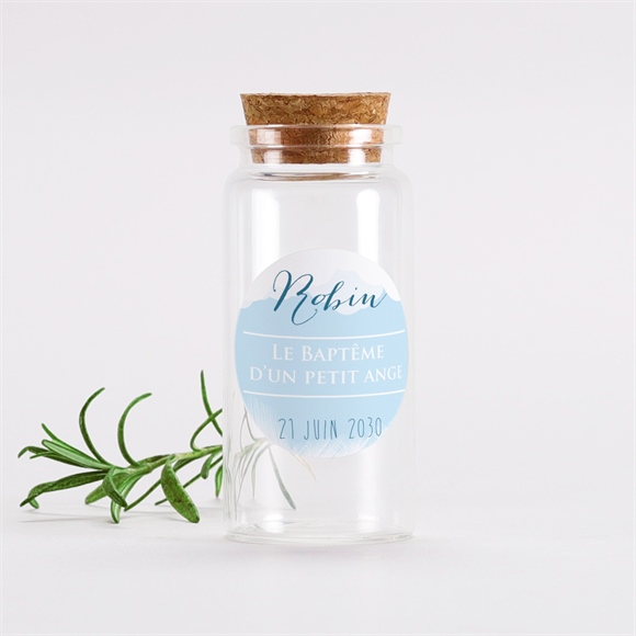 Mignonette baptême Duvet tout en rondeur sticker réf.N3601423