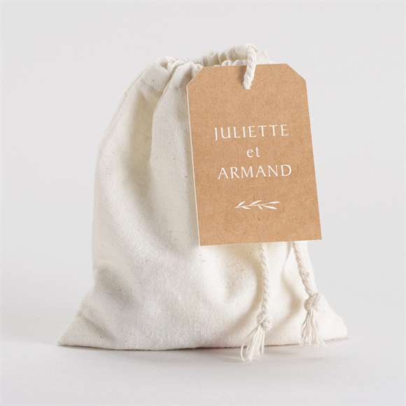 Pochon mariage  Bohème écolo réf.N291455