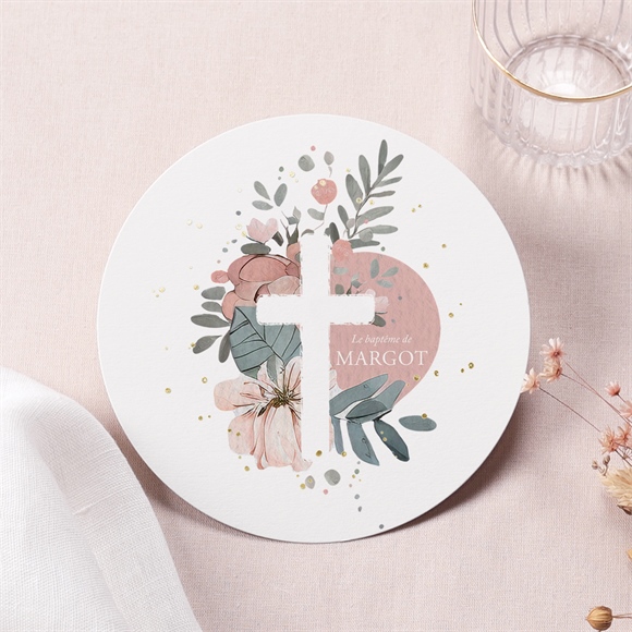 Faire-part de baptême Glorieuse dorure réf.N321240