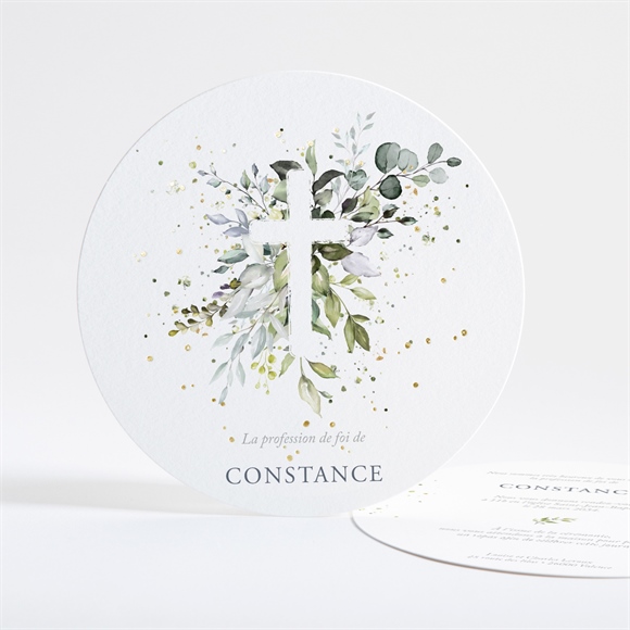 Faire-part profession de foi Affirmation dorure réf.N321242