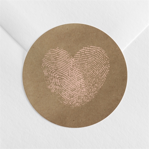 Sticker mariage Nos empreintes réf.N3601506