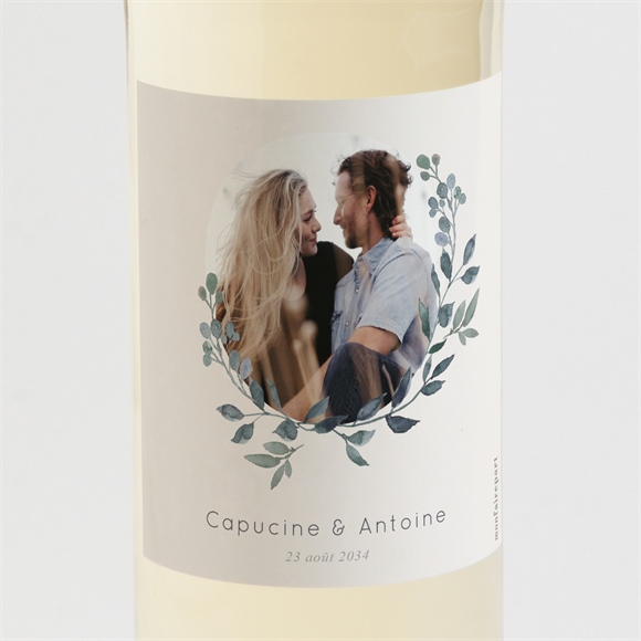 Etiquette de bouteille mariage Rien que Nous réf.N3001945