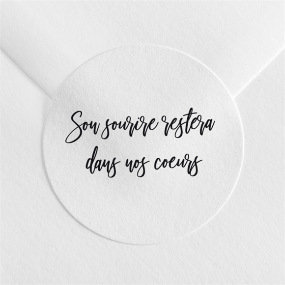 Stickers décès A tout jamais réf.N3601559