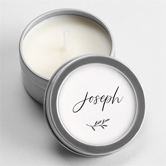 Bougie souvenir Noir et blanc réf.N3601575