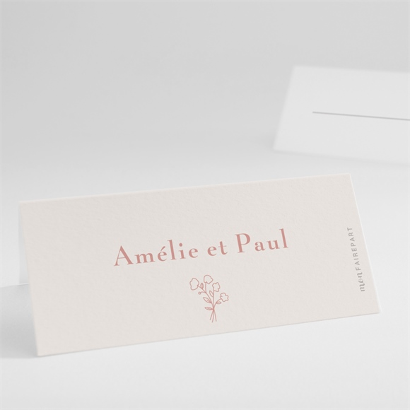 Marque-place mariage tendre capsule