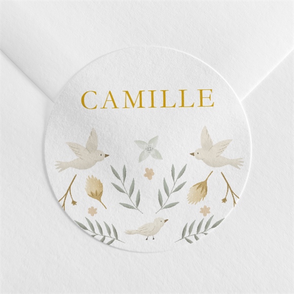 Sticker baptême Vers le Beau réf.N3601699