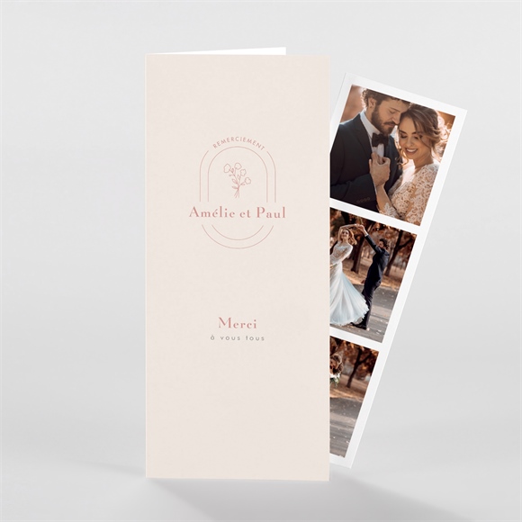 Remerciement mariage Tendre Capsule réf.N9811714