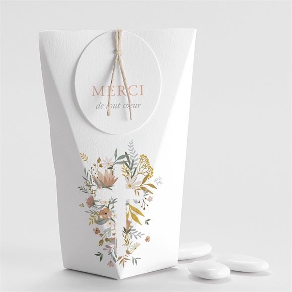 Boîte de dragées baptême tout en joie étui