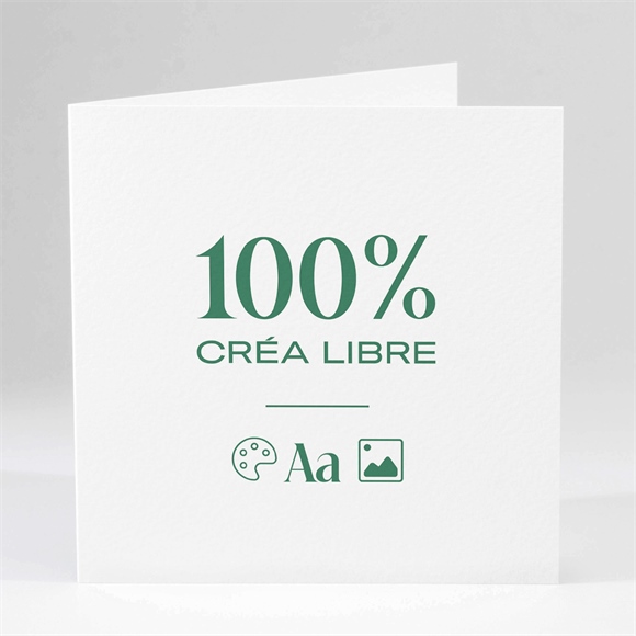 Carte de voeux Vierge 100% crea plié réf.N451462