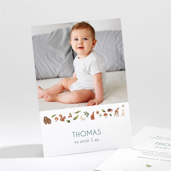 Invitation anniversaire bébé 1 an