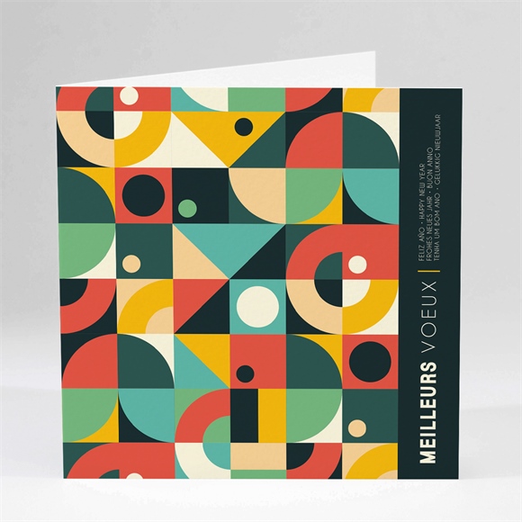 Carte de voeux Graphisme Bauhaus réf.N451494